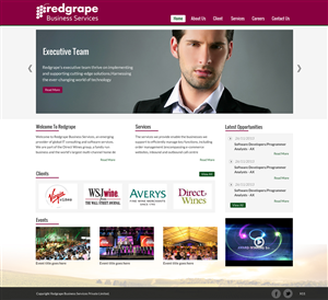 Web-Design von pb für Redgrape Business Services | Design: #2923449