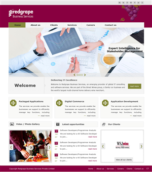 Web-Design von pb für Redgrape Business Services | Design: #2923451