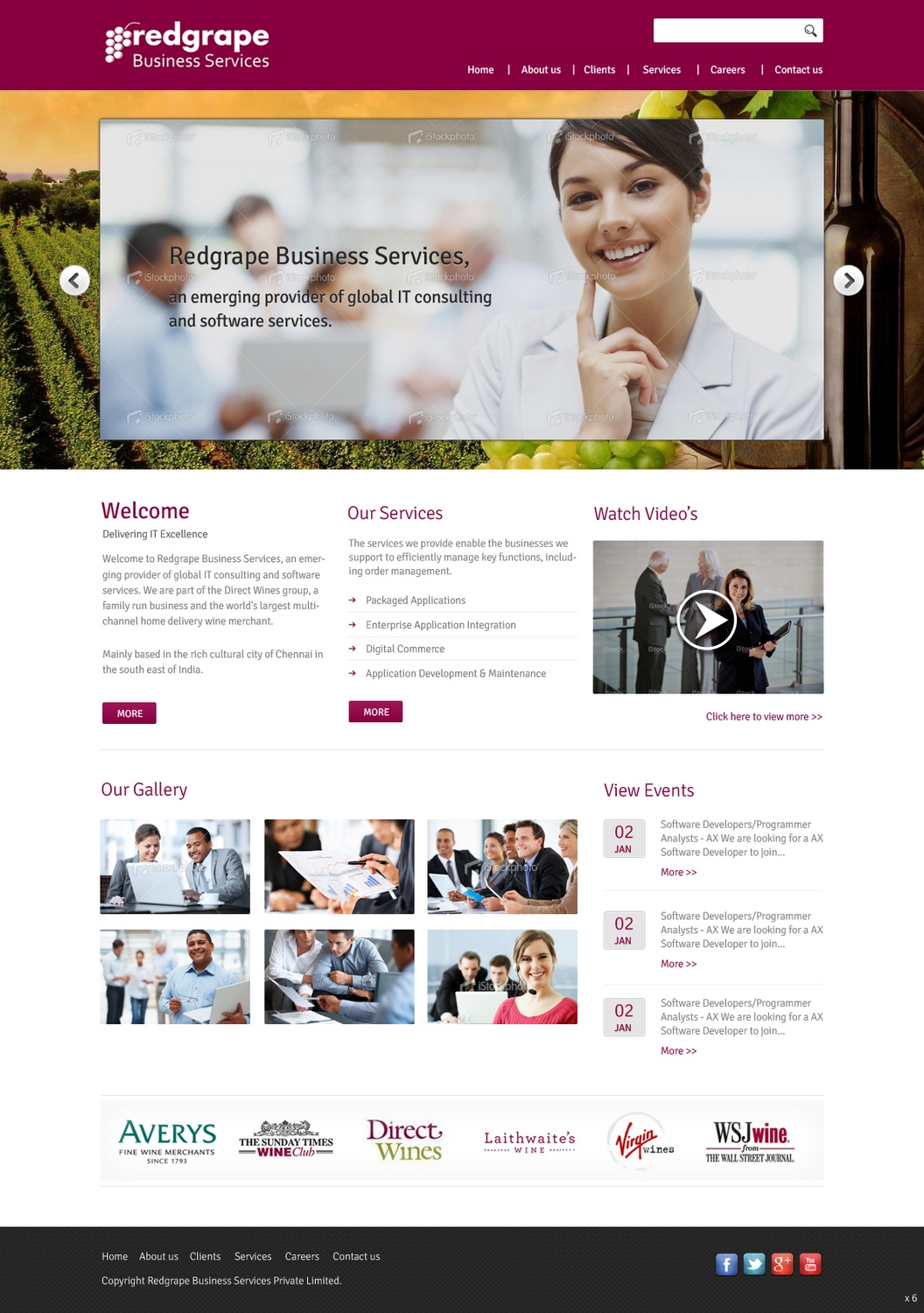 Web-Design von pb für Redgrape Business Services | Design #2923457