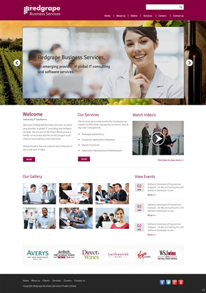 Web-Design von pb für Redgrape Business Services | Design: #2923457