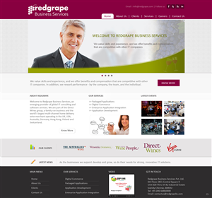 Web-Design von pb für Redgrape Business Services | Design: #2923461