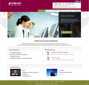 Web-Design von pb für Redgrape Business Services | Design: #2935469