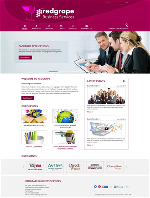 Web-Design von pb für Redgrape Business Services | Design: #2935474