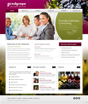 Web-Design von pb für Redgrape Business Services | Design: #2942655
