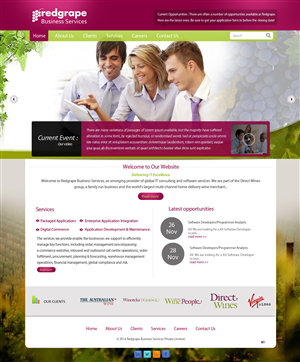 Web-Design von pb für Redgrape Business Services | Design: #2978619