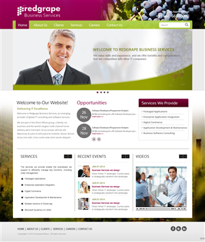 Web-Design von pb für Redgrape Business Services | Design: #2978624