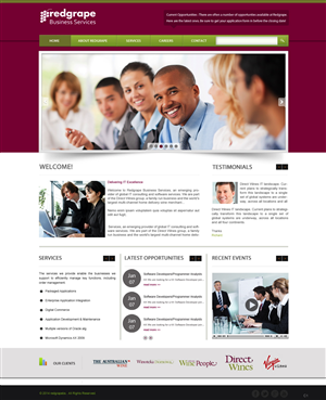 Web-Design von pb für Redgrape Business Services | Design: #3043079