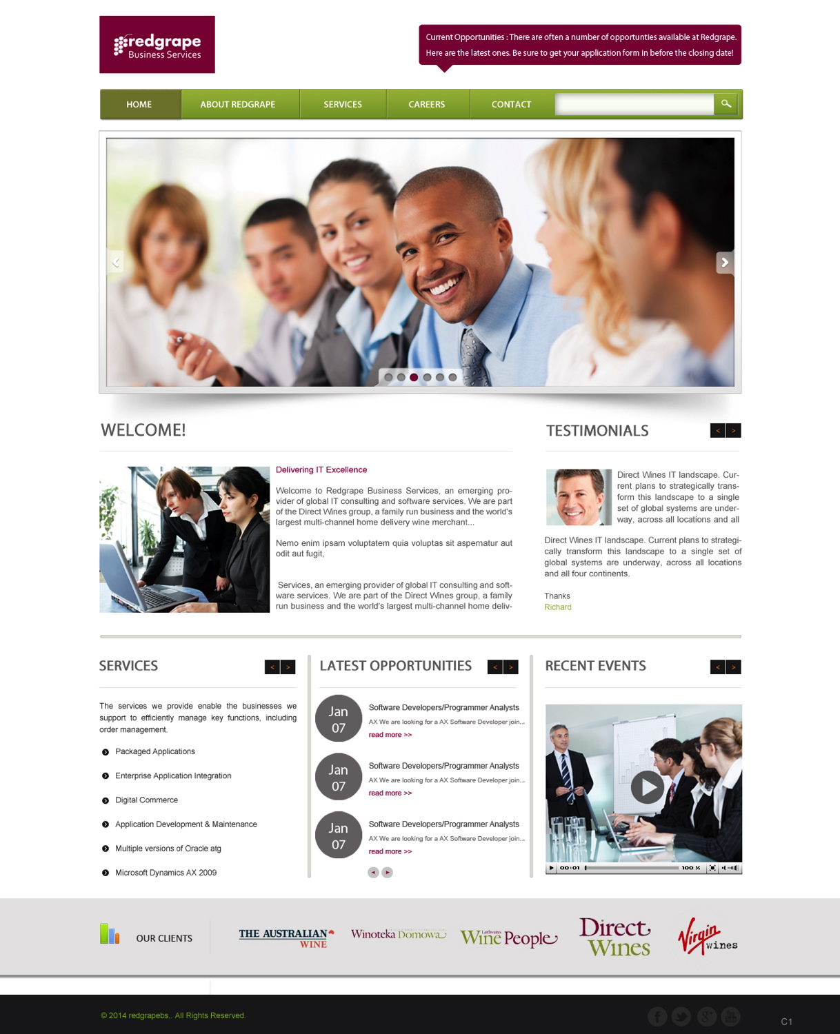 Web-Design von pb für Redgrape Business Services | Design #3043090