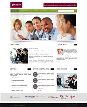 Web-Design von pb für Redgrape Business Services | Design: #3043090