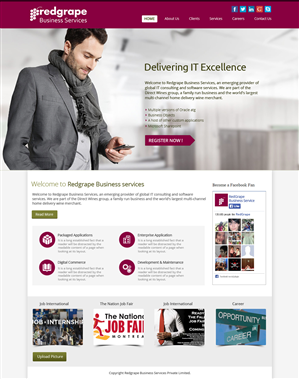Web-Design von OM für Redgrape Business Services | Design: #2973809
