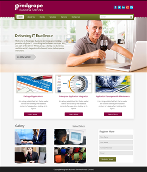Web-Design von OM für Redgrape Business Services | Design: #2973815