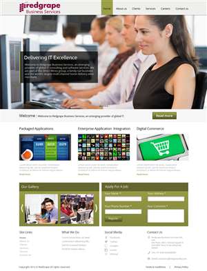 Web-Design von OM für Redgrape Business Services | Design: #2973819