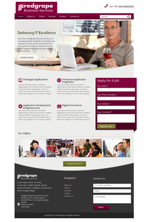 Web-Design von OM für Redgrape Business Services | Design: #2973824