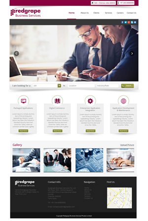 Web-Design von OM für Redgrape Business Services | Design: #2973827