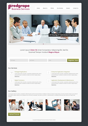 Web-Design von OM für Redgrape Business Services | Design: #2973838
