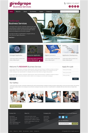 Web-Design von OM für Redgrape Business Services | Design: #2973846