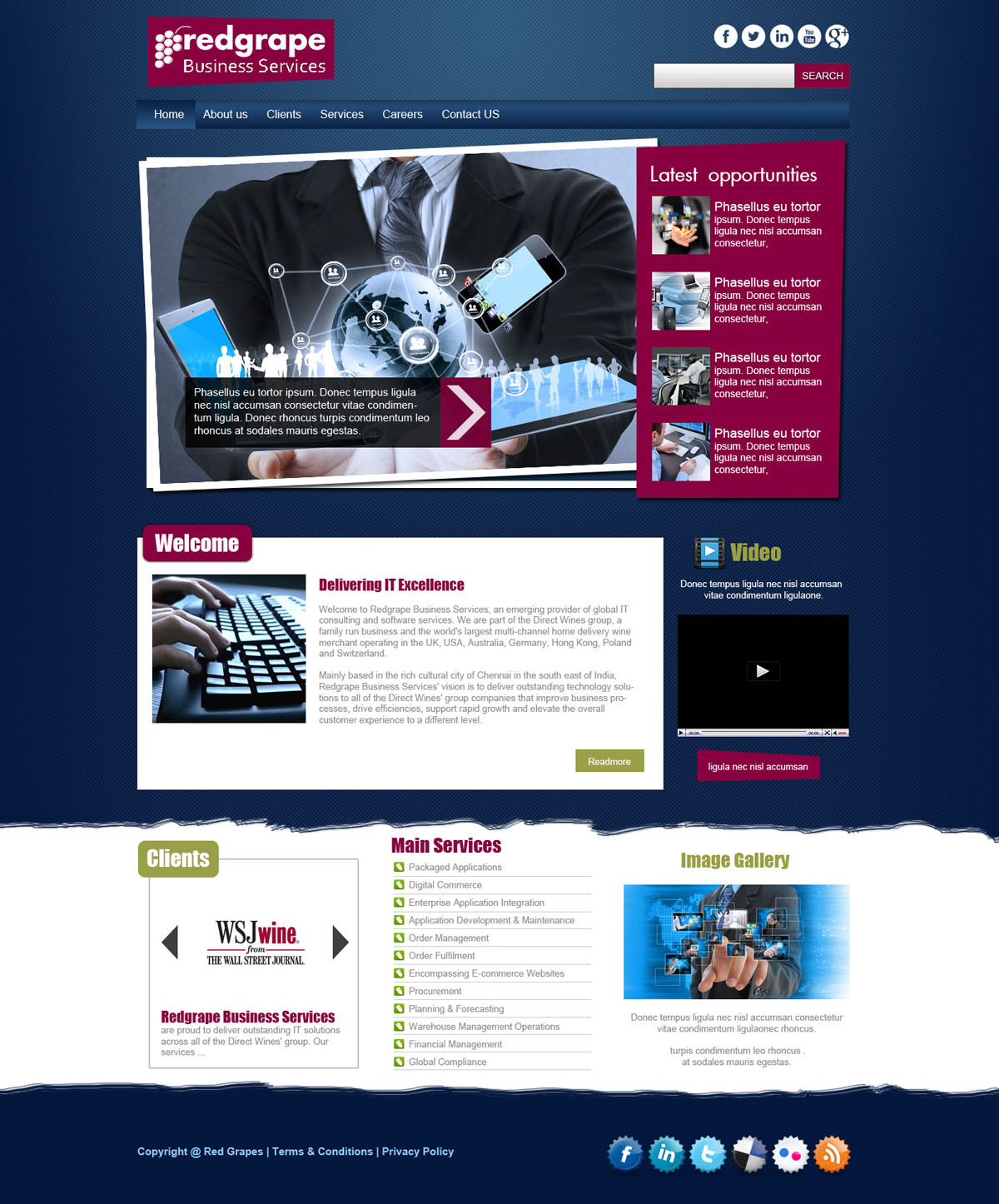 Web-Design von Akwebdesigner für Redgrape Business Services | Design #2954714