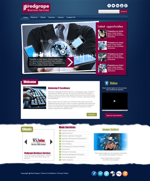 Web-Design von Akwebdesigner für Redgrape Business Services | Design: #2954714
