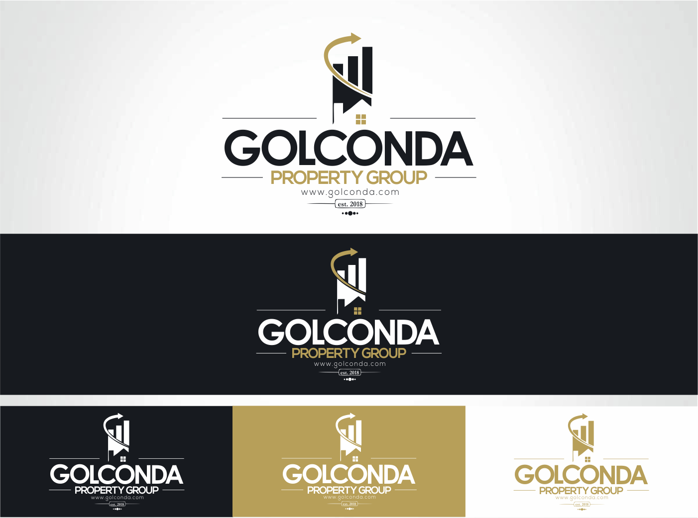 Diseño de Logo por nikkiblue para Golconda Property Group | Diseño #18958366