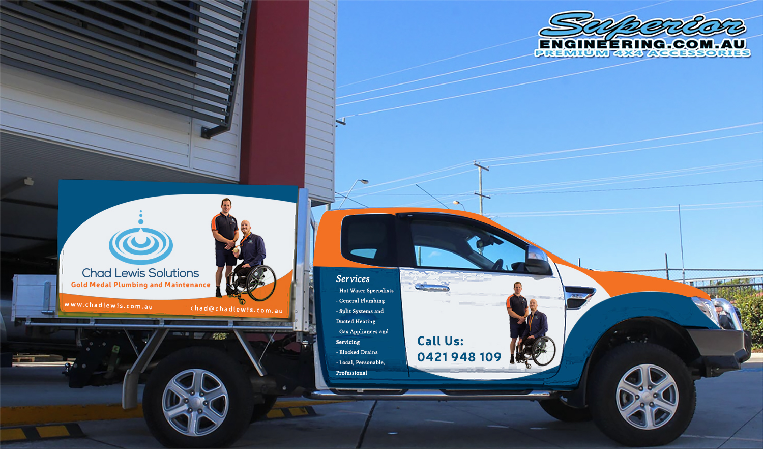 Car Wrap Design by BEEZU for Chad Lewis Solutions Pty Ltd | Design #18969302