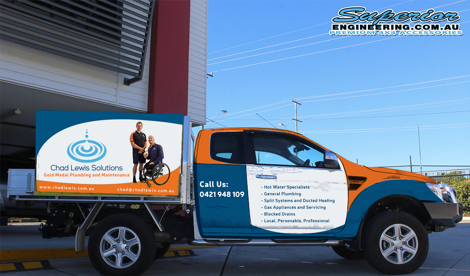 Car Wrap Design by BEEZU for Chad Lewis Solutions Pty Ltd | Design #18969303