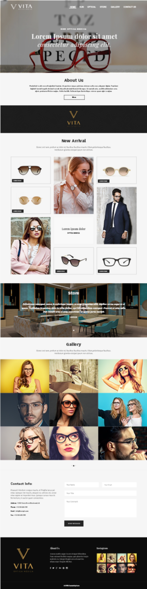VITA - Óptica Médica - web design and concept | Web Design by lionx