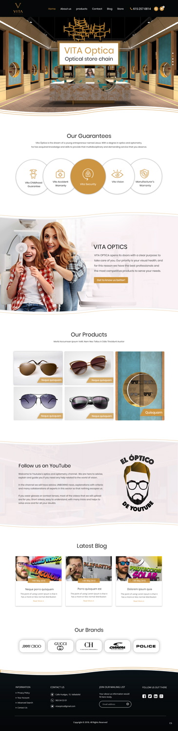 Web-Design von pb für VITA - optical  | Design #19013005