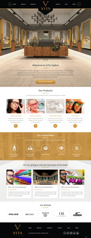 Web-Design von pb für VITA - optical  | Design: #19013006