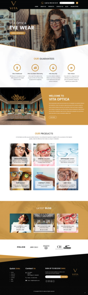 Web-Design von pb für VITA - optical  | Design: #19013007