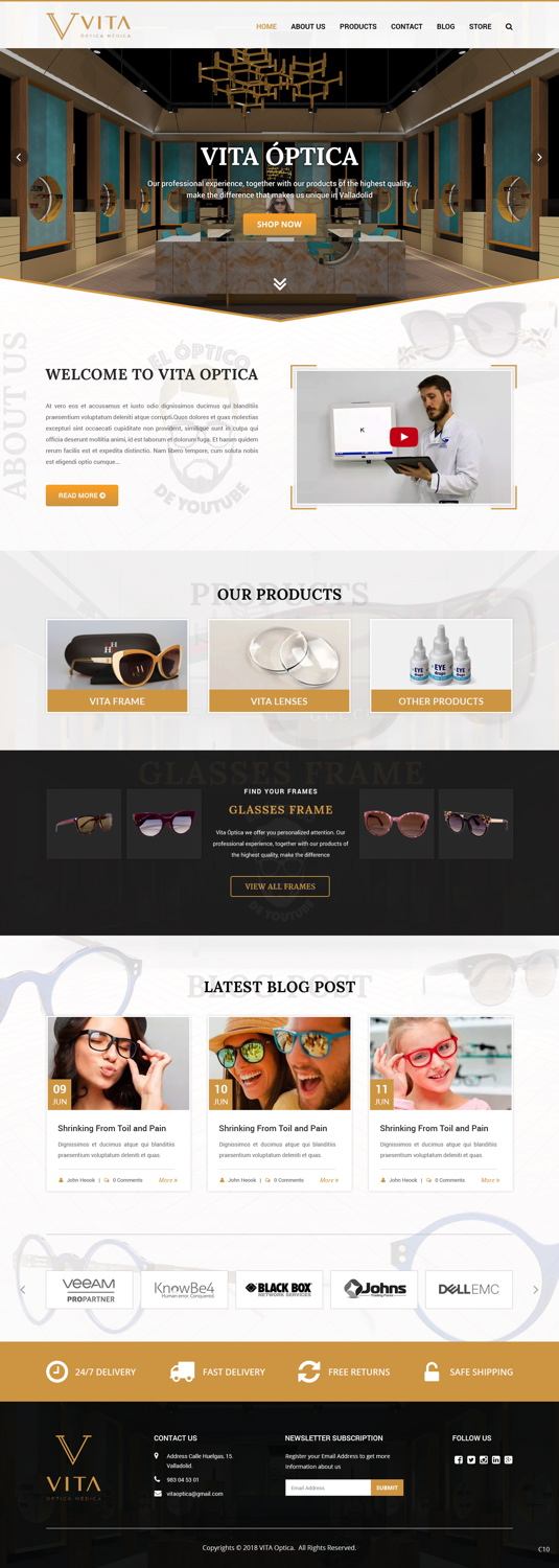 Web-Design von pb für VITA - optical  | Design #19013008