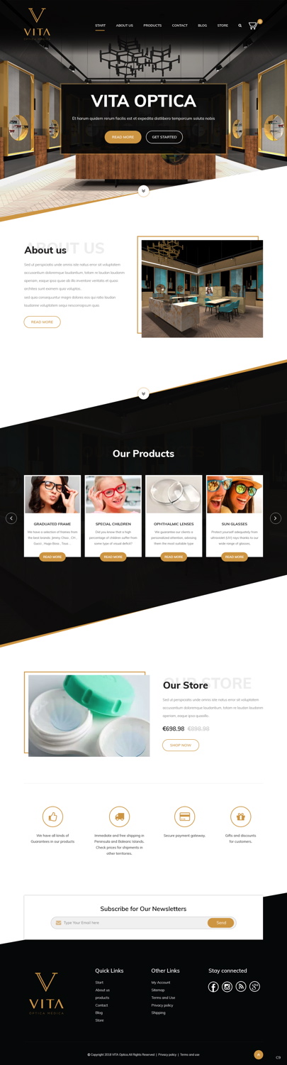 Web-Design von pb für VITA - optical  | Design #19013009