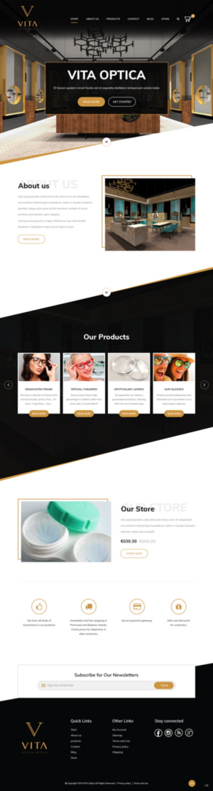 Web-Design von pb für VITA - optical  | Design: #19013009