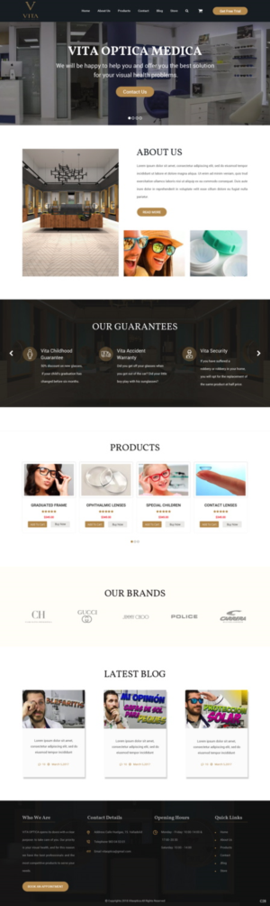 Web-Design von pb für VITA - optical  | Design: #19013020