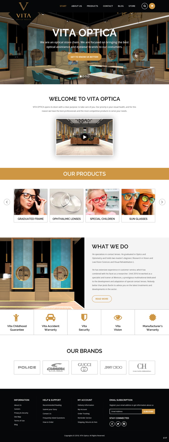 Web-Design von pb für VITA - optical  | Design #19013030