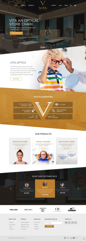 Web-Design von pb für VITA - optical  | Design: #19013031