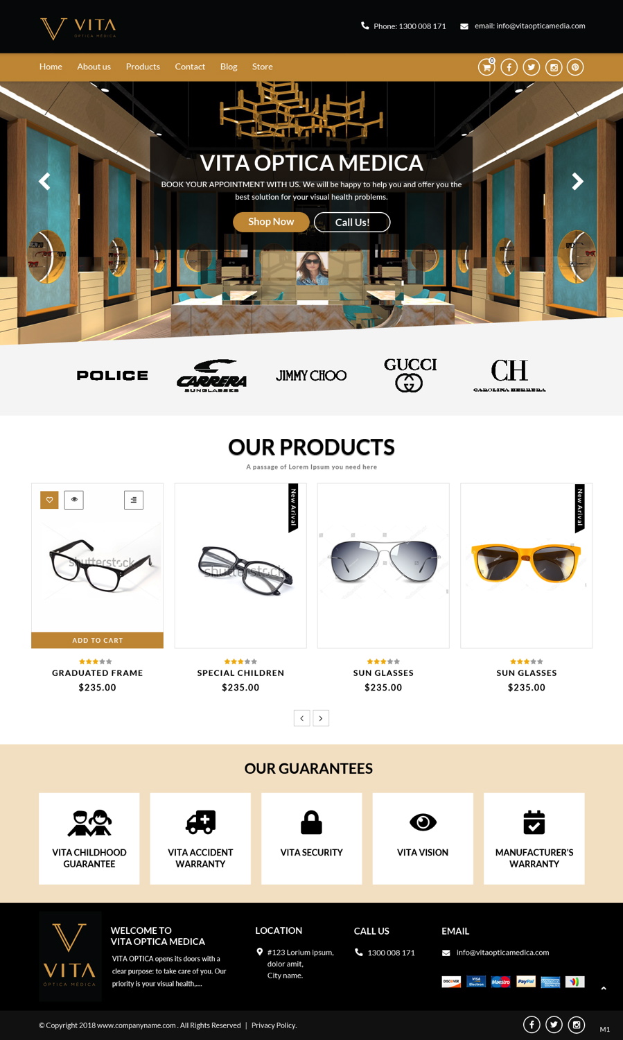 Diseño Web por pb para VITA - optical  | Diseño #19032276