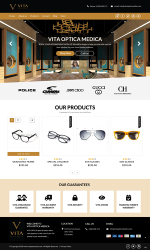 Web-Design von pb für VITA - optical  | Design: #19032276