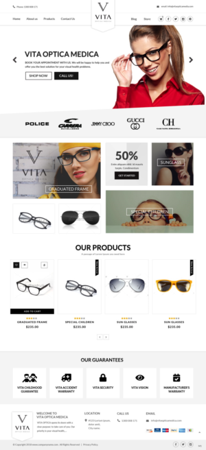 Web-Design von pb für VITA - optical  | Design: #19045672