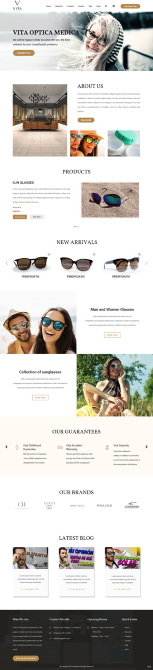 Web-Design von pb für VITA - optical  | Design: #19060510