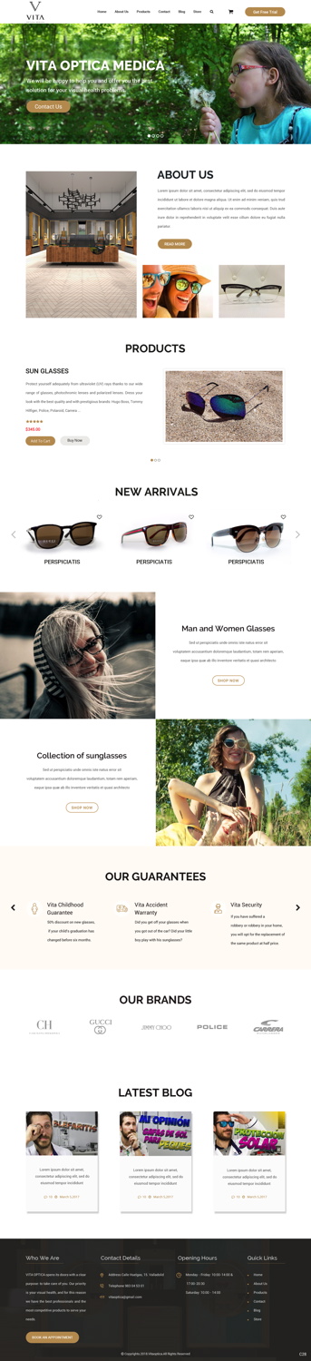 Web-Design von pb für VITA - optical  | Design #19069629