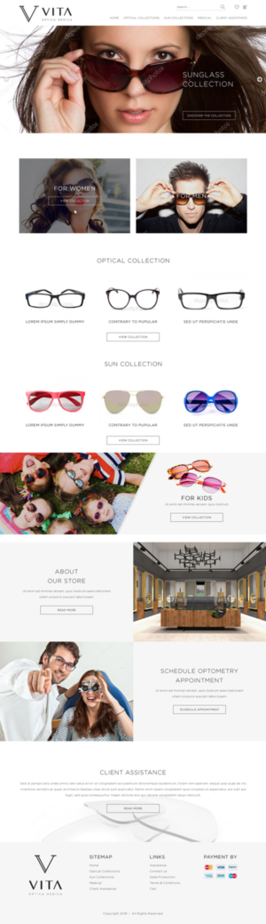 Web-Design von Sujit Banerjee für VITA - optical  | Design: #19042893