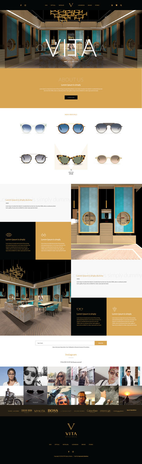 Web Design by Impressive Sol for VITA - optical  | Design #19028770