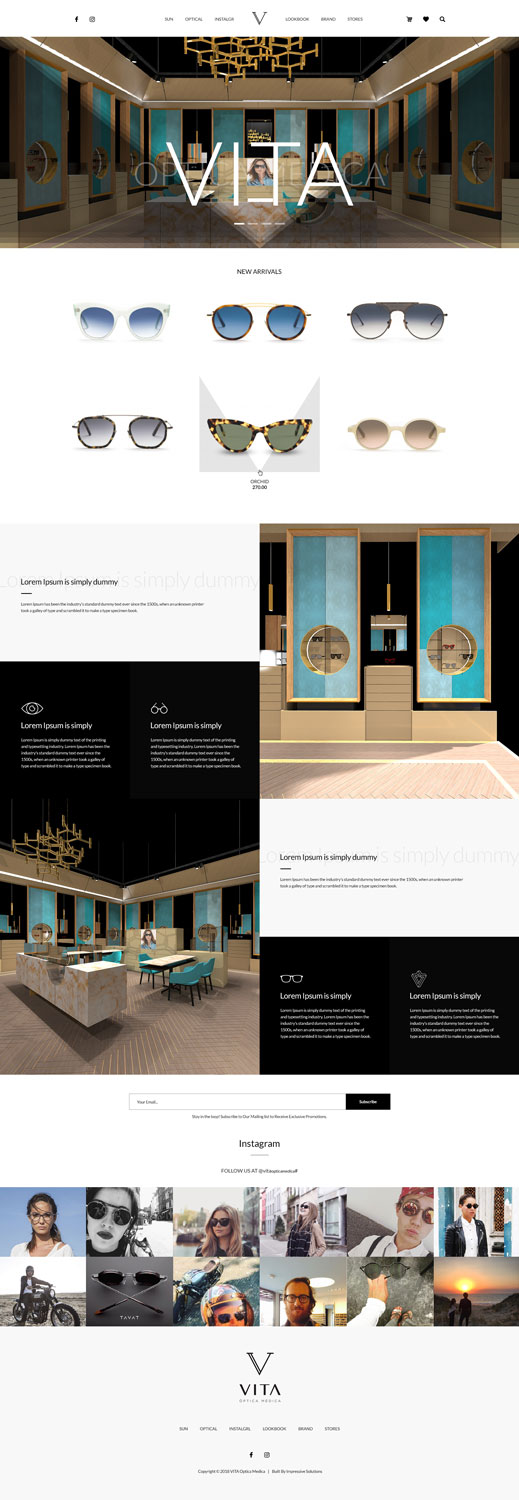 Web Design by Impressive Sol for VITA - optical  | Design #19028773