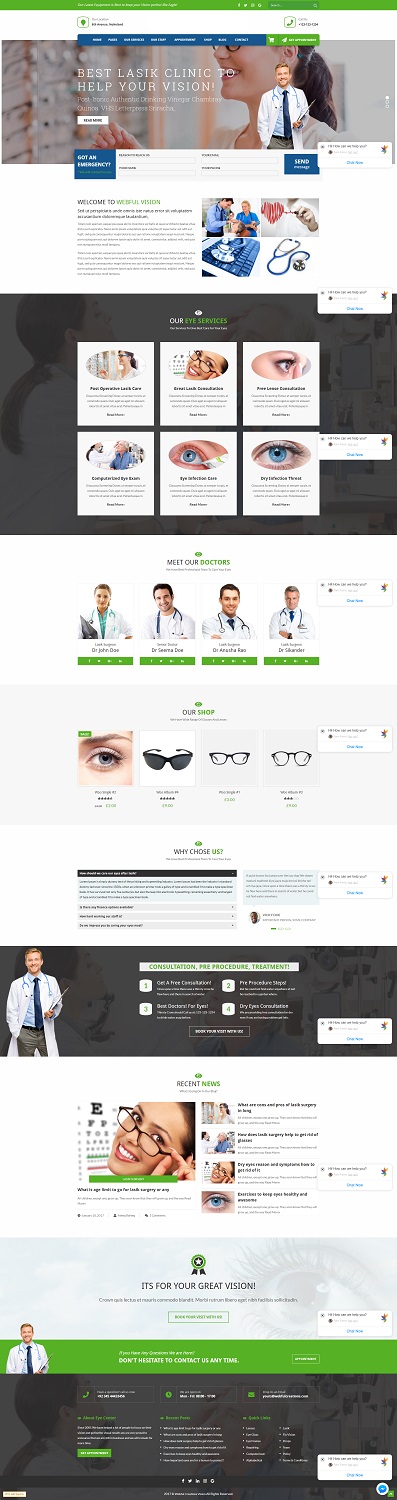 Web Design by farins88 for VITA - optical  | Design #19004137
