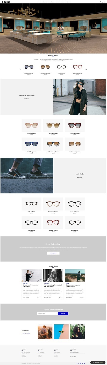 Web Design by farins88 for VITA - optical  | Design #19039893