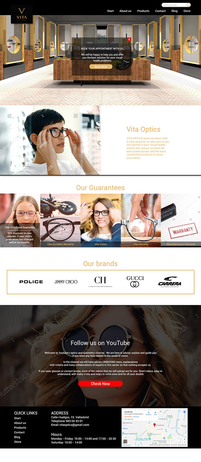 Web-Design von Randesign für VITA - optical  | Design #19019750