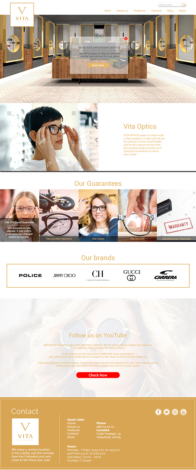 Web-Design von Randesign für VITA - optical  | Design #19055070