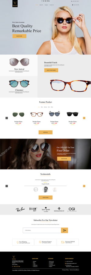 Web-Design von bdesigner9 für VITA - optical  | Design: #19021269