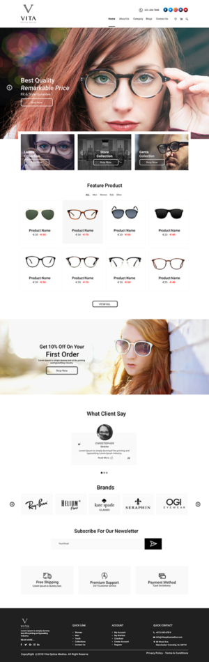 Web-Design von bdesigner9 für VITA - optical  | Design: #19037893
