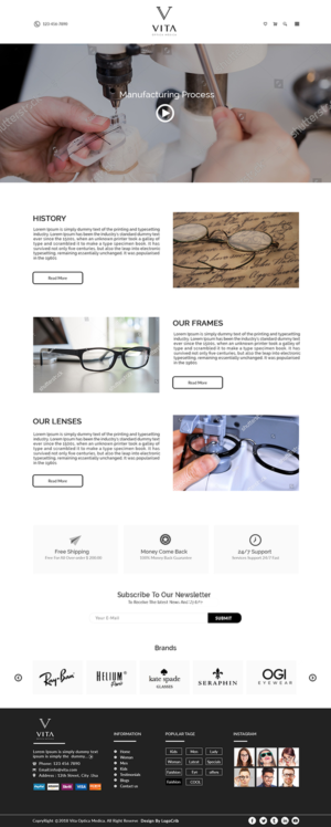 VITA - Óptica Médica - web design and concept | Web-Design von bdesigner9